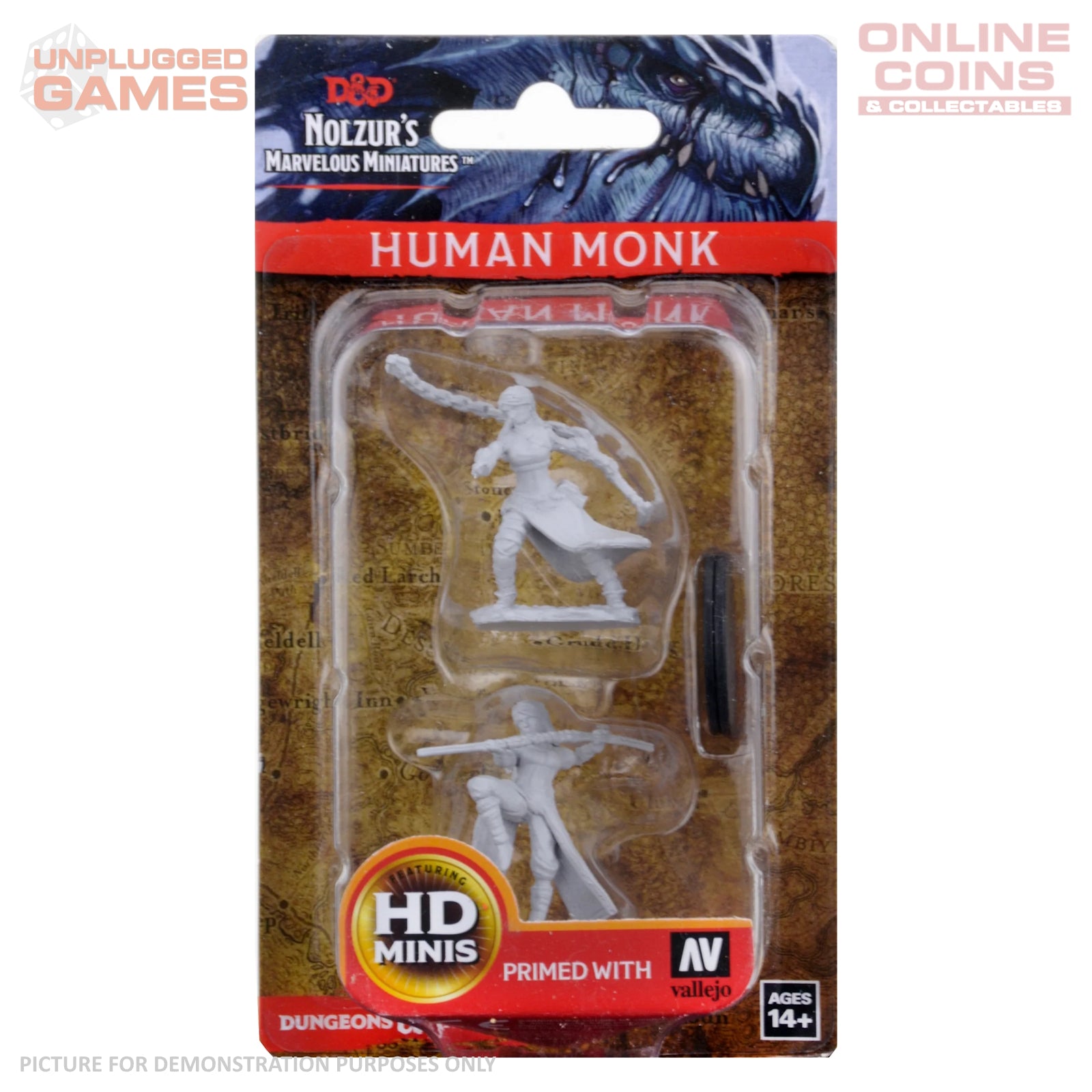 Dungeons & Dragons Nolzurs Marvelous Unpainted Miniatures - Human Female Monk